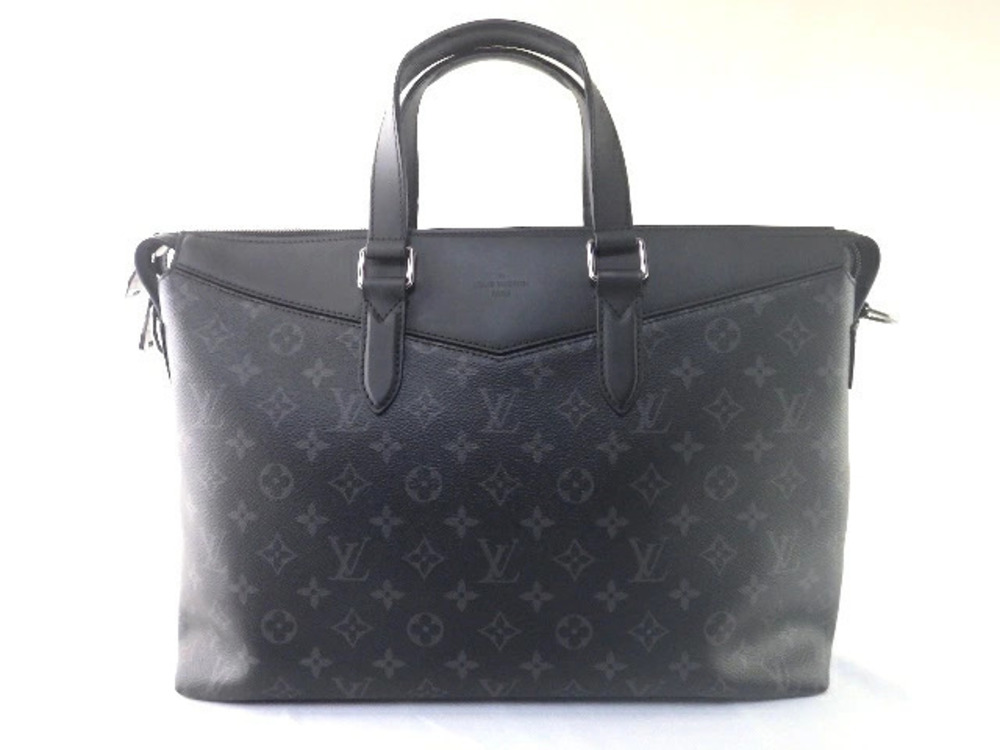 LOUIS VUITTON Business Bag Briefcase Explorer Monogram Eclipse Black